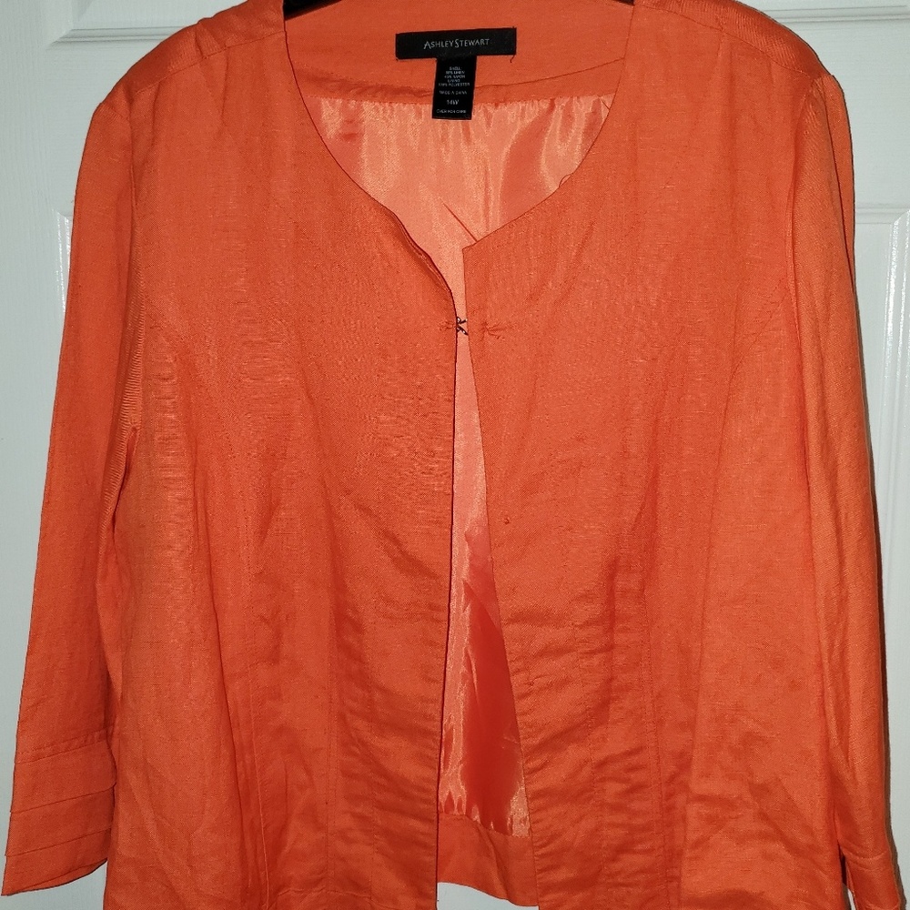 Ashley Stewart Linen Jacket